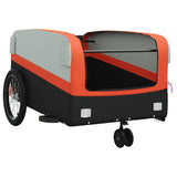 Bike Trailer Black and Orange 45 kg Iron - 45-Degree Angle