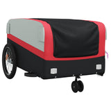 Bike Trailer Black and Red 45 kg Iron - Top-Down View