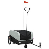 Bike Trailer Black and Grey 45 kg Iron - Front View