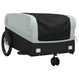 Bike Trailer Black and Grey 45 kg Iron - Top-Down View