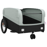 Bike Trailer Black and Grey 45 kg Iron - 45-Degree Angle