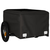 Bike Trailer Black and Orange 30 kg Iron - 45-Degree Angle