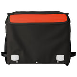 Bike Trailer Black and Orange 30 kg Iron - Rear View
