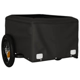 Bike Trailer Black and Red 30 kg Iron - 45-Degree Angle