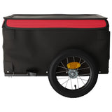 Bike Trailer Black and Red 30 kg Iron - Close-Up Angle