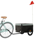 Bike Trailer Black and Grey 30 kg Iron - Side View