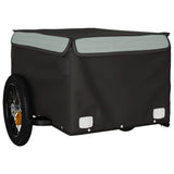 Bike Trailer Black and Grey 30 kg Iron - Top-Down View