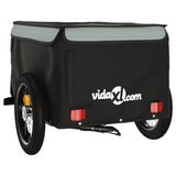 Bike Trailer Black and Grey 30 kg Iron
