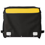Bike Trailer Black and Yellow 30 kg Iron - Rear View