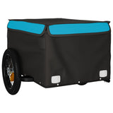 Bike Trailer Black and Blue 30 kg Iron - Top-Down View