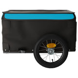 Bike Trailer Black and Blue 30 kg Iron - Close-Up Angle
