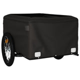 Bike Trailer Black and Yellow 45 kg Iron