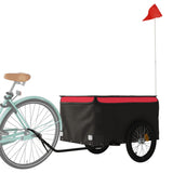 Bike Trailer Black and Red 45 kg Iron - Side View