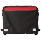 Bike Trailer Black and Red 45 kg Iron - 45-Degree Angle