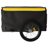 Bike Trailer Black and Yellow 45 kg Iron - Close-Up Angle