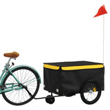 Bike Trailer Black and Yellow 30 kg Iron - Side View