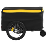 Bike Trailer Black and Yellow 30 kg Iron - Close-Up Angle