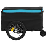 Bike Trailer Black and Blue 30 kg Iron - Close-Up Angle