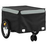 Bike Trailer Black and Grey 45 kg Iron - Top-Down View