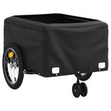 Bike Trailer Black and Grey 45 kg Iron - 45-Degree Angle