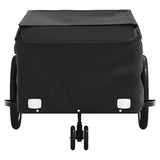 Bike Trailer Black 45 kg Iron - Rear View