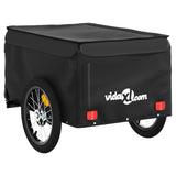 Bike Trailer Black 45 kg Iron - Low Angle