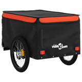 Bike Trailer Black and Orange 45 kg Iron - Low Angle