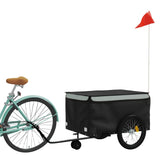 Bike Trailer Black and Grey 45 kg Iron