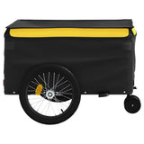 Bike Trailer Black and Yellow 45 kg Iron - Close-Up Angle