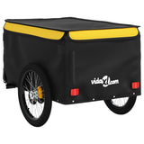 Bike Trailer Black and Yellow 45 kg Iron - Low Angle