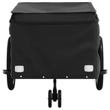 Bike Trailer Black 45 kg Iron - Rear View
