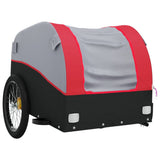 Bike Trailer Black and Red 30 kg Iron - Top-Down View