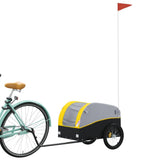 Bike Trailer Black and Yellow 30 kg Iron - Side View