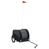 Bike Trailer Black 30 kg Iron - Front View