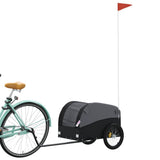 Bike Trailer Black 30 kg Iron - Side View