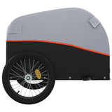 Bike Trailer Black and Orange 45 kg Iron - Close-Up Angle
