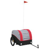 Bike Trailer Black and Red 45 kg Iron - Front View