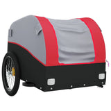 Bike Trailer Black and Red 45 kg Iron - Top-Down View