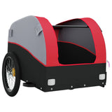 Bike Trailer Black and Red 45 kg Iron - 45-Degree Angle