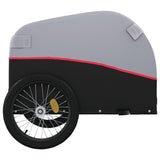 Bike Trailer Black and Red 45 kg Iron - Close-Up Angle