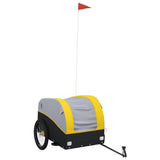 Bike Trailer Black and Yellow 45 kg Iron - Front View