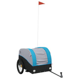 Bike Trailer Black and Blue 45 kg Iron - Front View