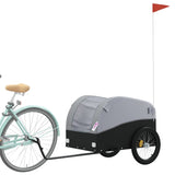 Bike Trailer Black and Grey 45 kg Iron - Side View