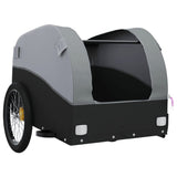 Bike Trailer Black and Grey 45 kg Iron - 45-Degree Angle