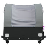Bike Trailer Black and Grey 45 kg Iron - Rear View