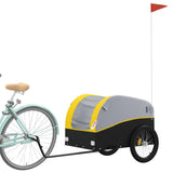 Bike Trailer Black and Yellow 45 kg Iron - Side View