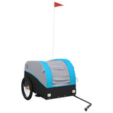 Bike Trailer Black and Blue 45 kg Iron - Front View