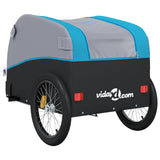 Bike Trailer Black and Blue 45 kg Iron - Low Angle