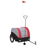Bike Trailer Black and Red 45 kg Iron - Front View