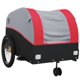 Bike Trailer Black and Red 45 kg Iron - Top-Down View